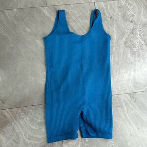 Fashion nova sport one piece blue
